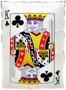 Шар (22''/56 см) Фигура, Покер, Карта Король Треф, 1 шт.