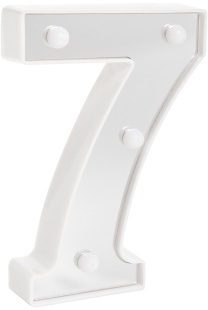 Световая фигура Цифра, 7, 16 см. Серебро, 1 шт.