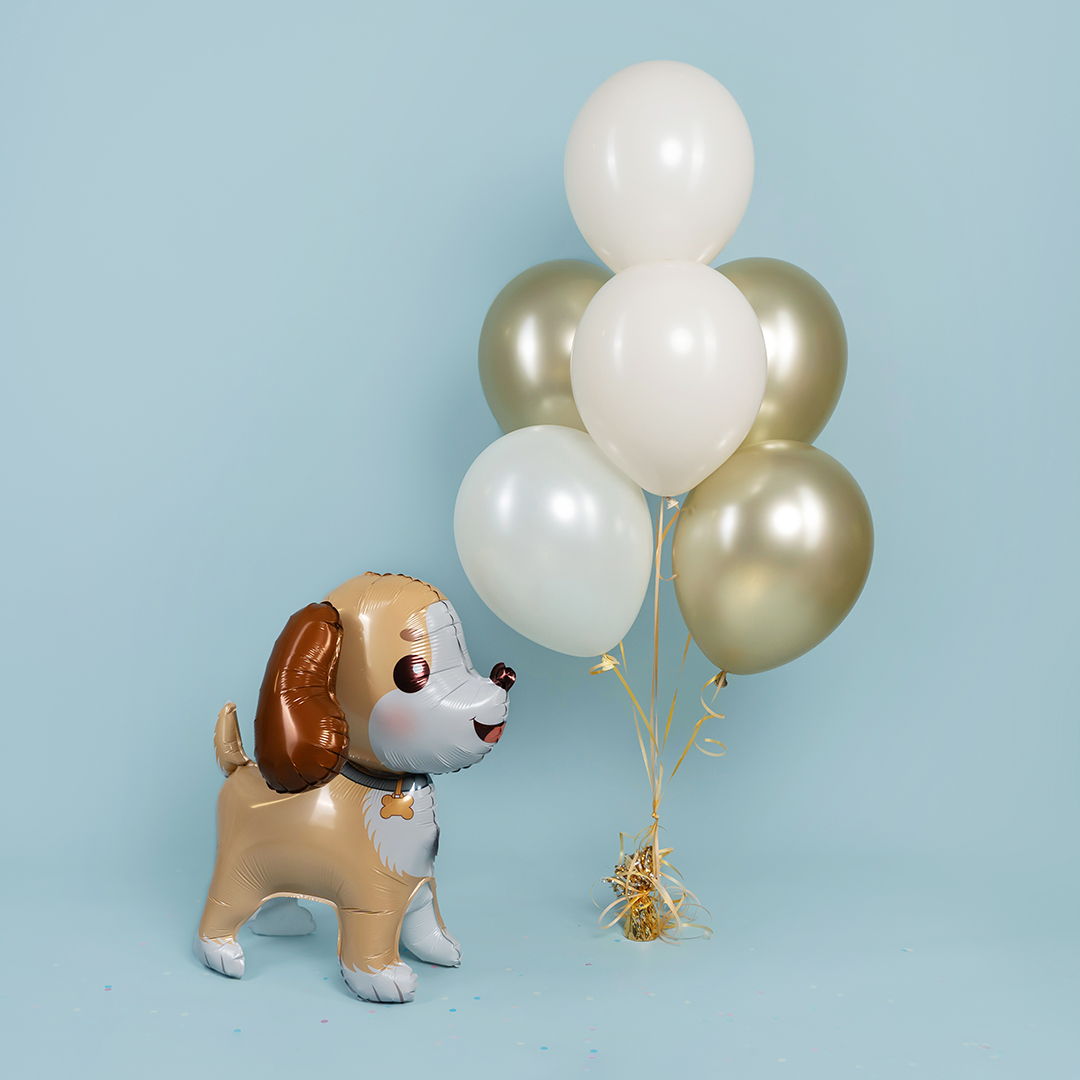 Шар (27''/69 см) Фигура 3D, Милый щенок, 1 шт. в уп.