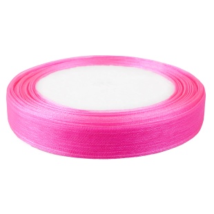 Лента органза (2,5 см*22,85 м) Ярко-розовый, 1 шт.