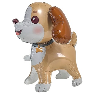 Шар (27''/69 см) Фигура 3D, Милый щенок, 1 шт. в уп.