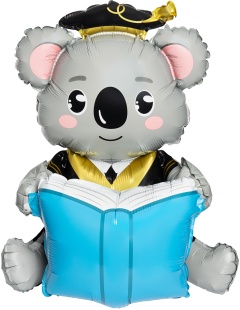 Шар 3D (37''/94 см) Коала Выпускник, 1 шт. в уп.