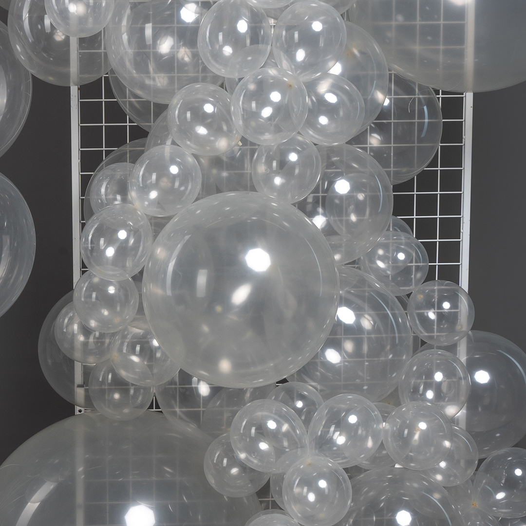 Шар (10''/25 см), Прозрачный, кристалл, 100 шт.