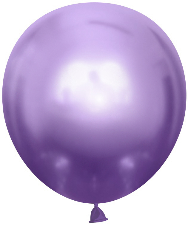 Шар (18''/46 см), Фиолетовый, хром, 10 шт.