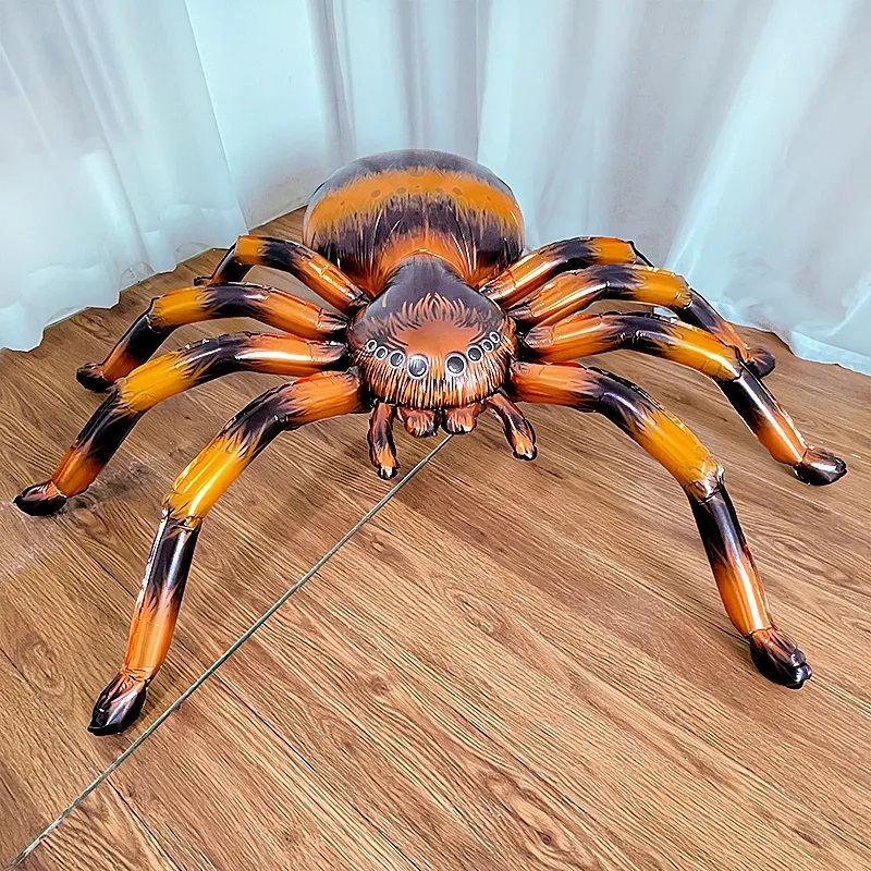 Шар 3D (53''/135 см) Фигура, Паук, Коричневый, 1 шт. в уп.