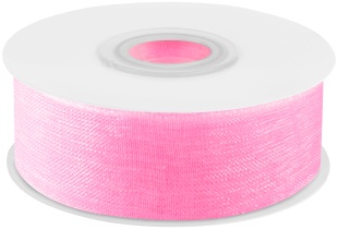 Лента органза (2,5 см*22,85 м) Розовый, 1 шт.