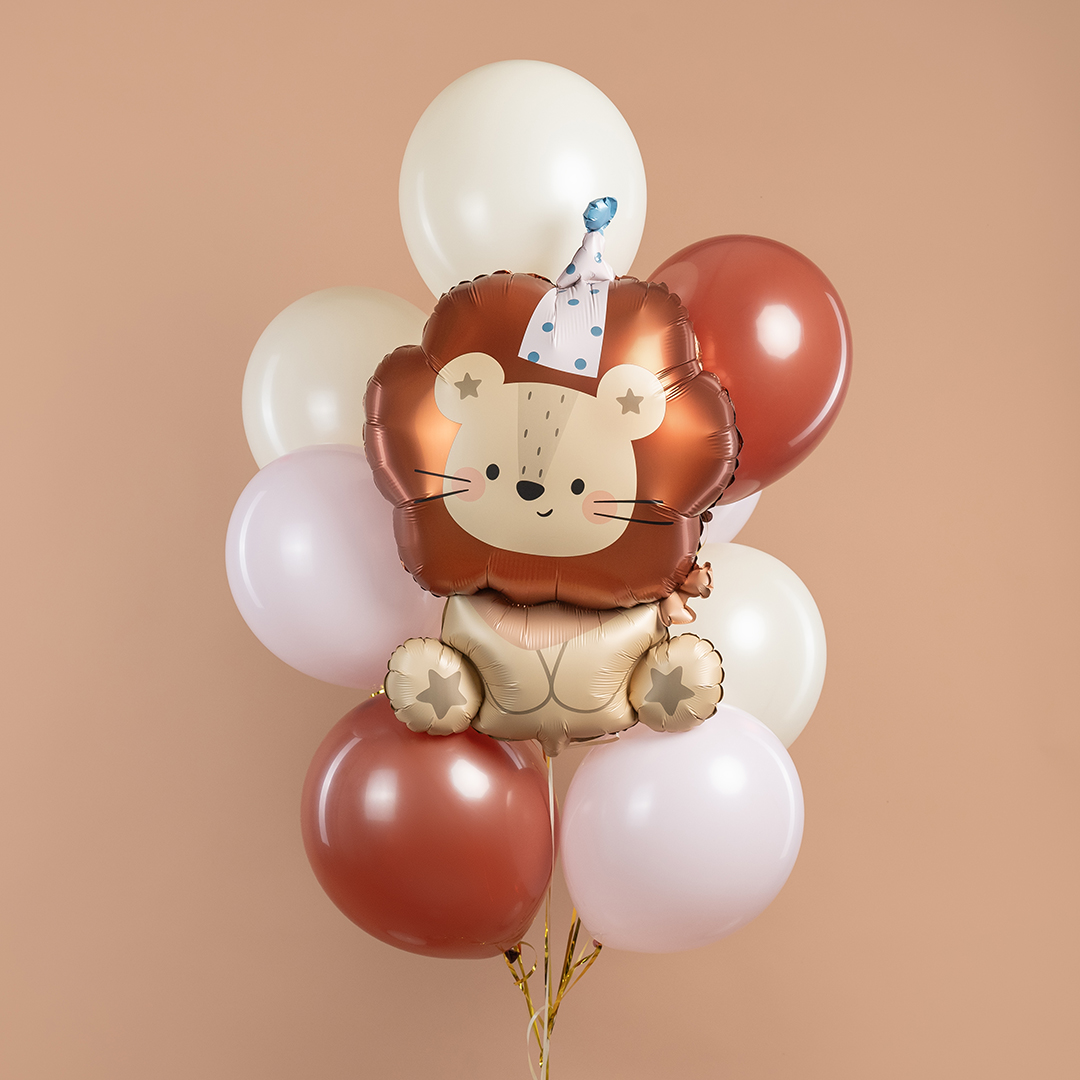 Шар (33''/84 см) Фигура, Львенок в колпачке, 1 шт.