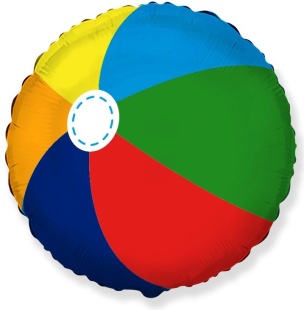 Шар (18''/46 см) Круг, Мяч, 1 шт.