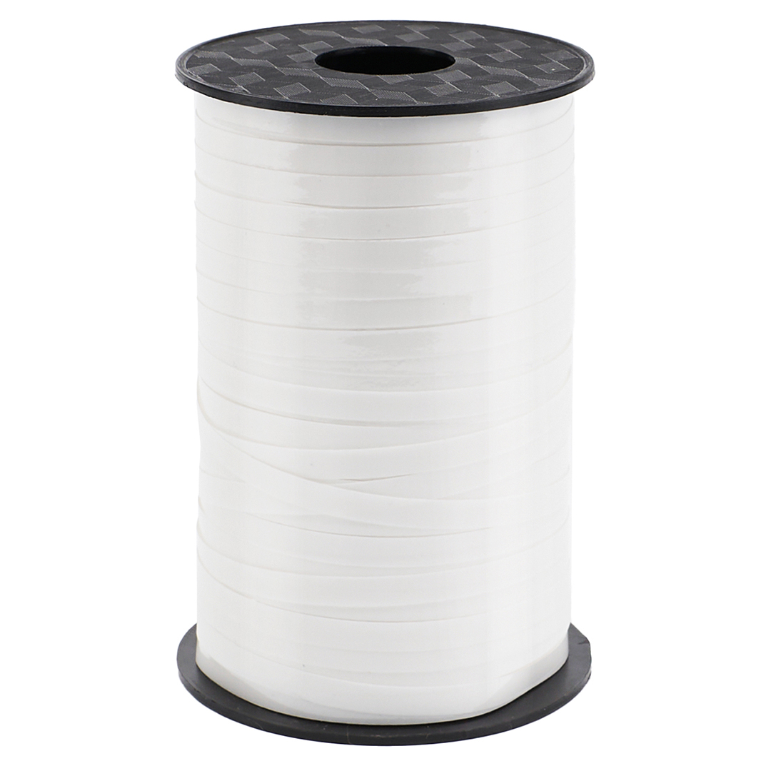 Лента полипропиленовая (0,5 см*250 м) Белый, Лаковый, 1 шт.