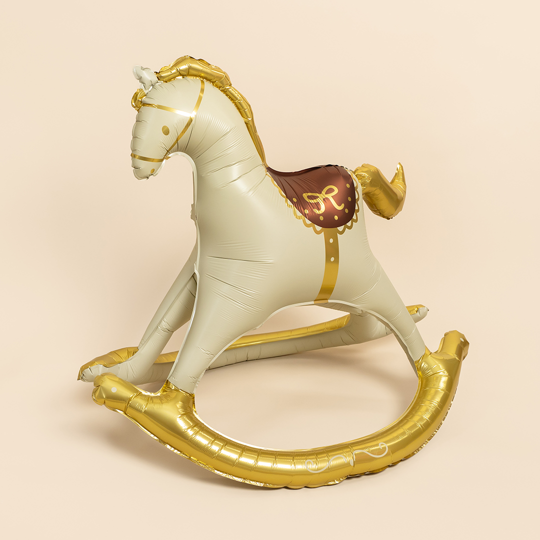 Шар (43''/109 см) Фигура 3D, Лошадка Качалка, Сатин, 1 шт. в уп.