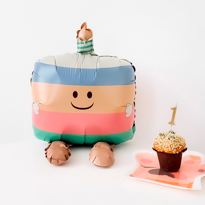 Шар 3D (24''/61 см) Милый тортик, Сатин, 1 шт.