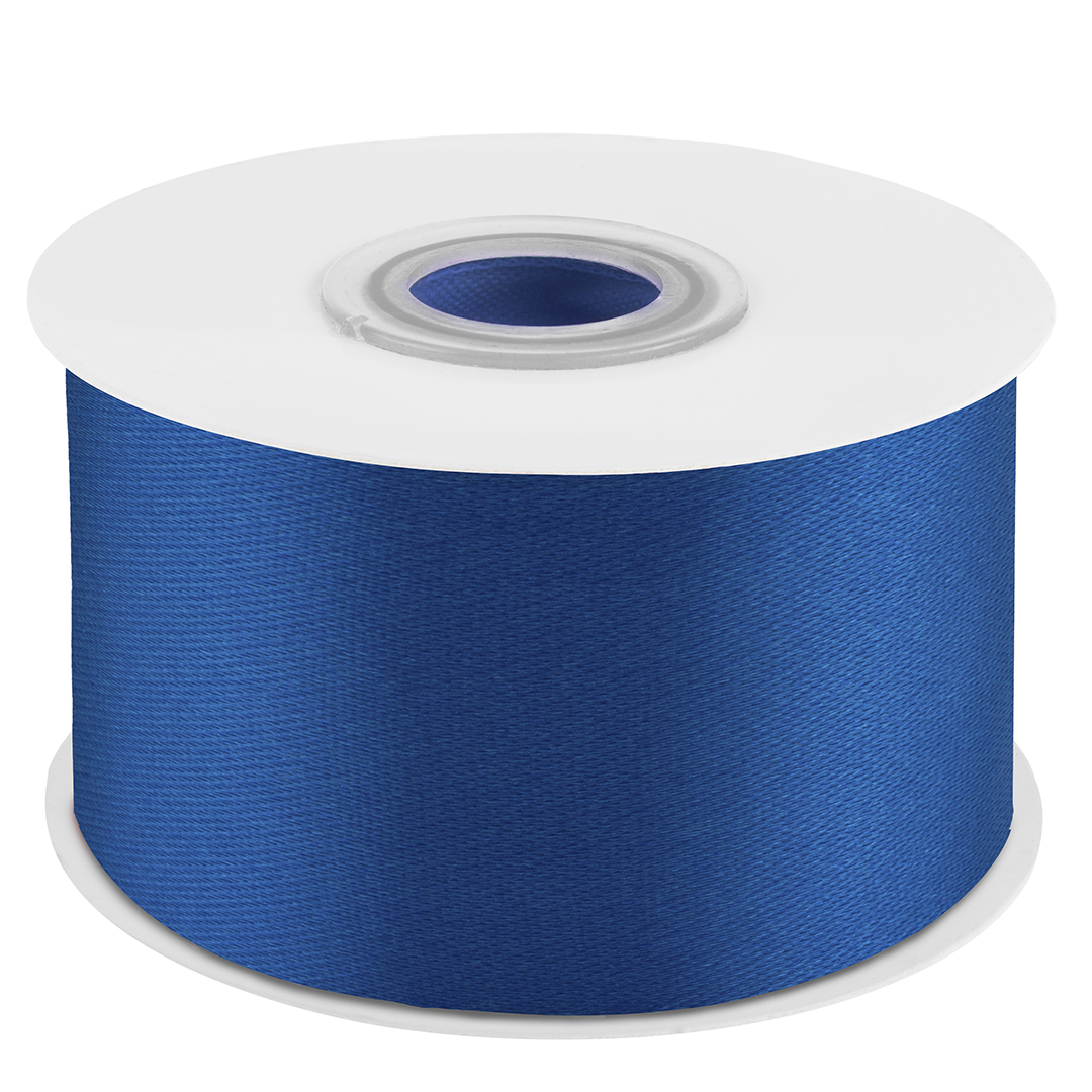 Лента атласная (3,8 см*22,85 м) Синий, 1 шт.