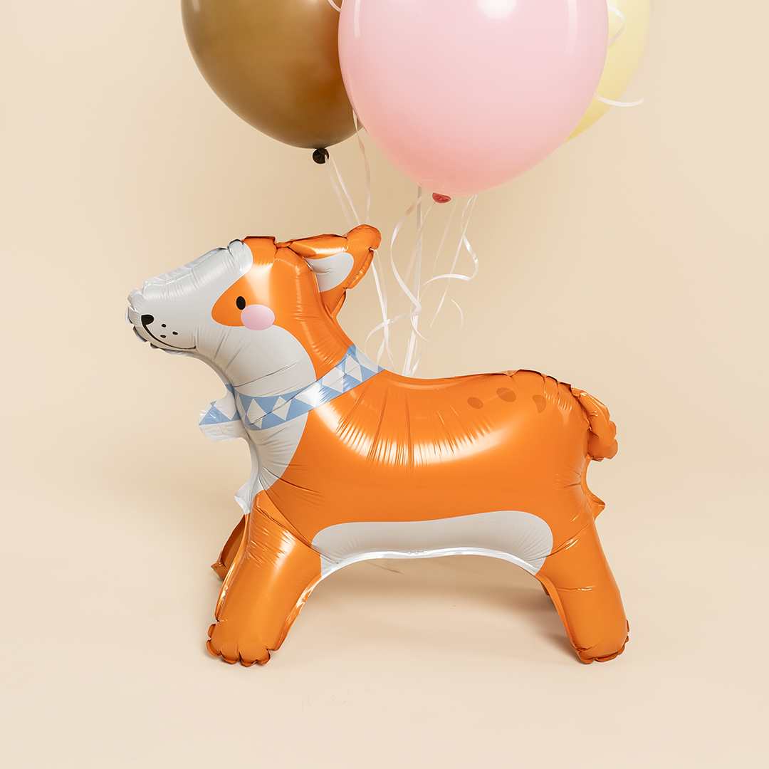 Шар 3D (22''/56 см) Фигура, Корги, 1 шт.