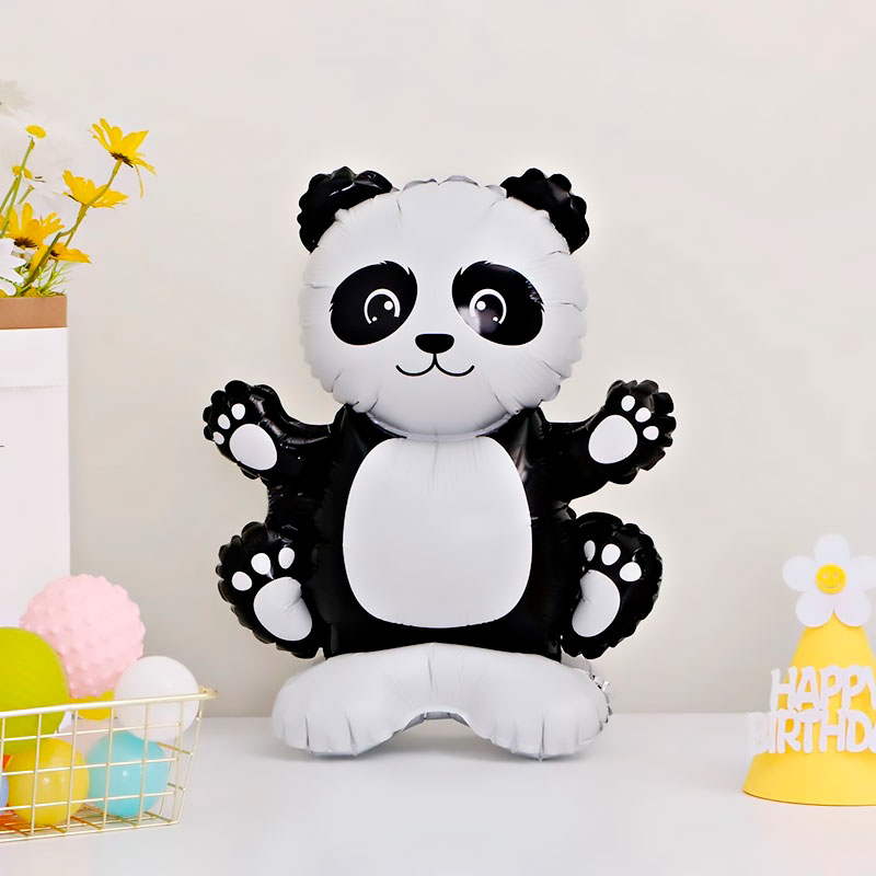 Шар 3D (18''/46 см) Фигура на подставке, Панда, 1 шт. в уп.