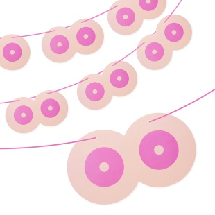 Гирлянда на Девичник, Розовый, 4 шт.*15 см, 1 упак.