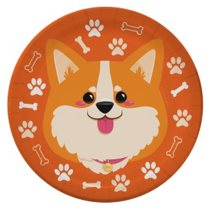 Тарелки (7''/18 см) Корги, 6 шт.