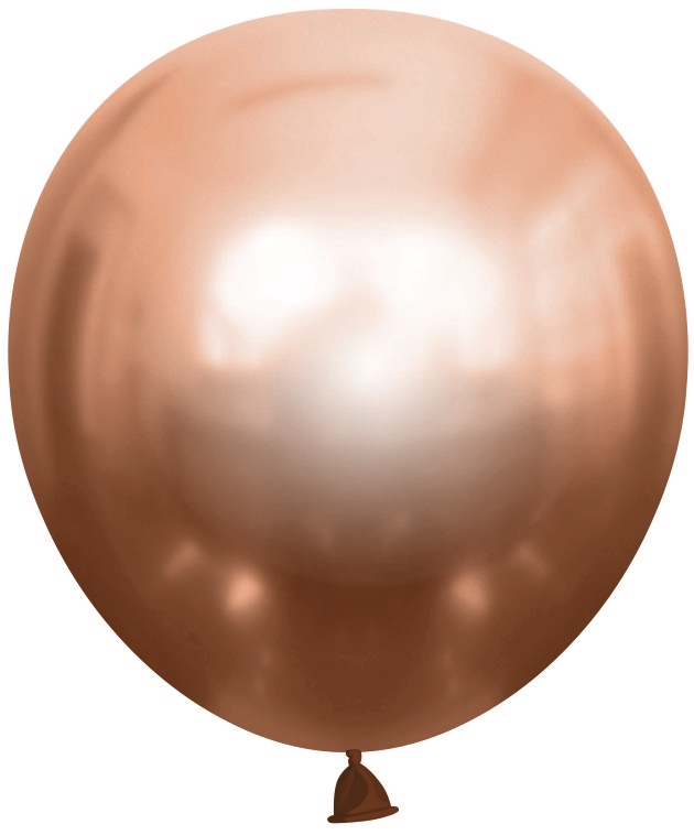 Шар (18''/46 см), Розовое Золото, хром, 10 шт.