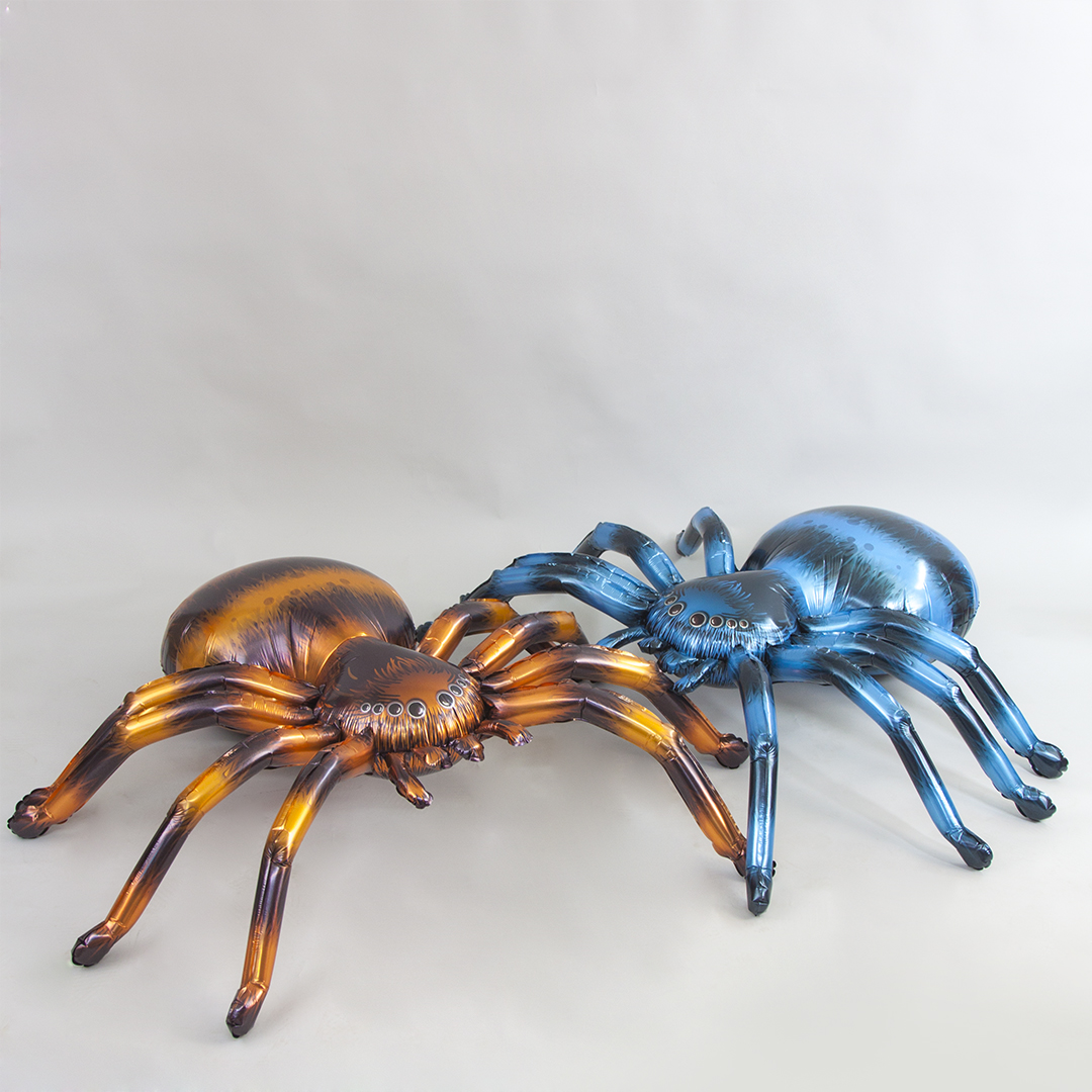 Шар 3D (53''/135 см) Фигура, Паук, Коричневый, 1 шт. в уп.