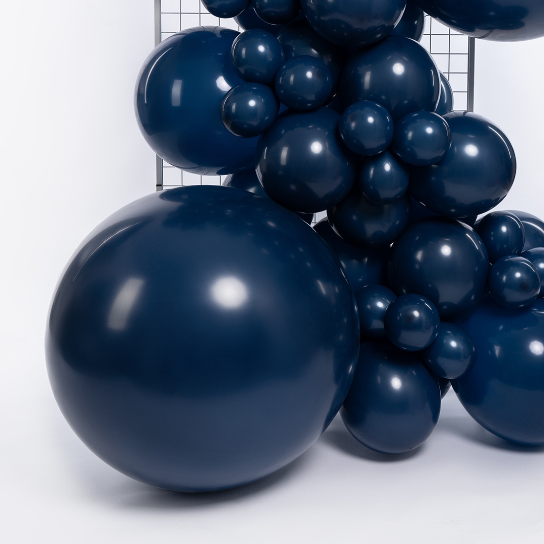Шар (36''/91 см), Темно-синий, пастель ретро, 1 шт.