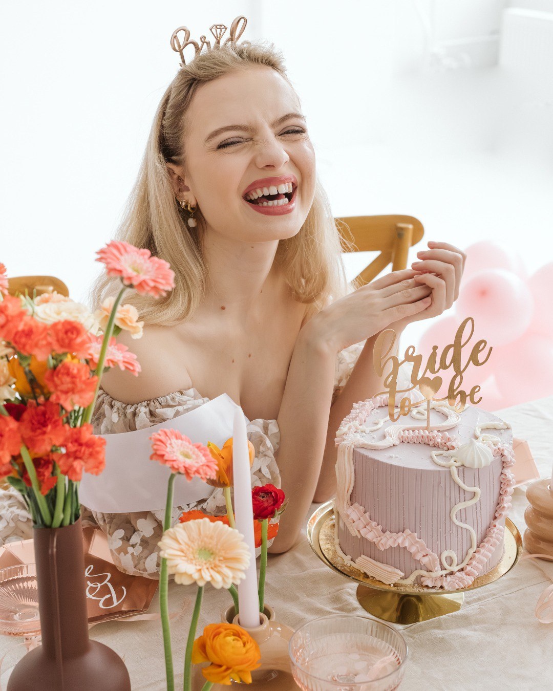 Ободок, BRIDE, металл, Розовое Золото, 1 шт. 