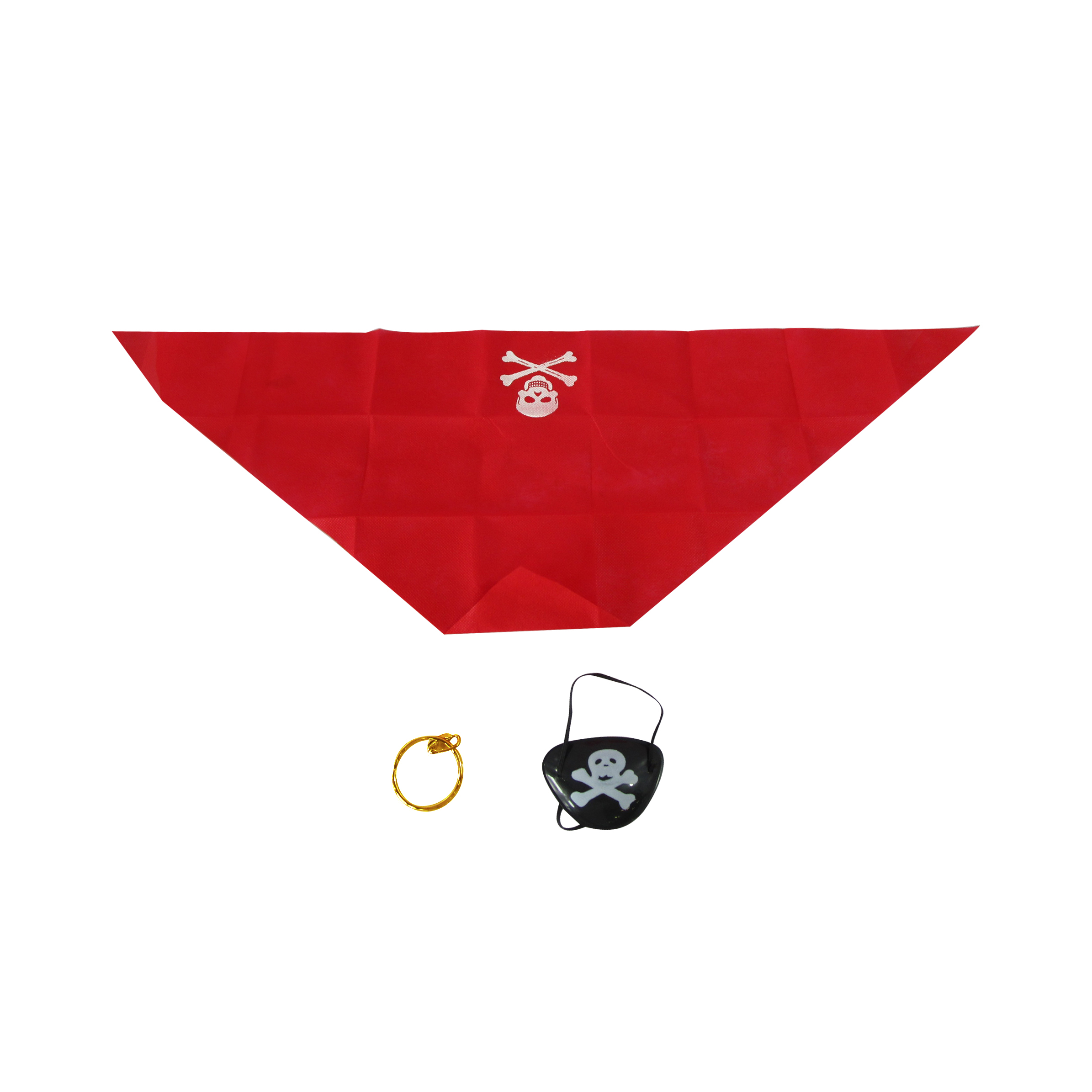 Карнавальный набор, Пират (бандана, повязка на глаз, серьга), 1 шт. 