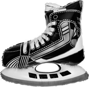 Шар (33''/84 см) Фигура, Ледовый конек, 1 шт.