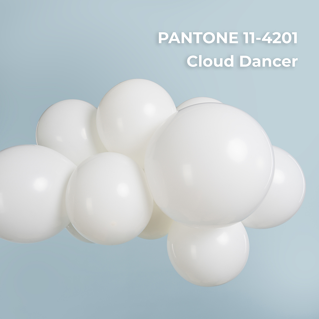 Шар (18''/46 см), Белый, пастель, 10 шт.