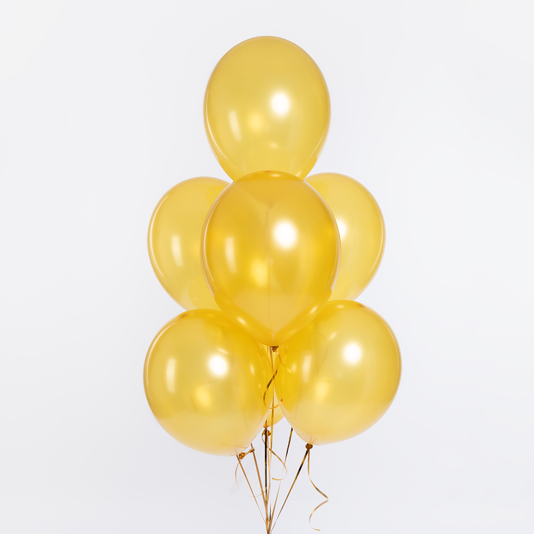 Шар (12''/30 см), Золото, металлик, 100 шт.