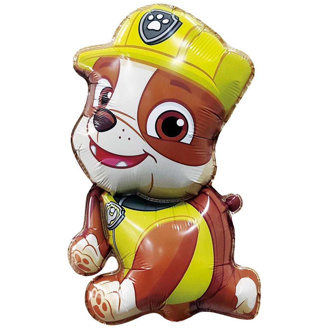 Шар с клапаном (17''/43 см) Мини-фигура, Щенок Строитель, 5 шт. в уп.