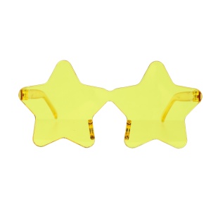 Карнавальные очки, Звезда, Желтый, 1 шт. 