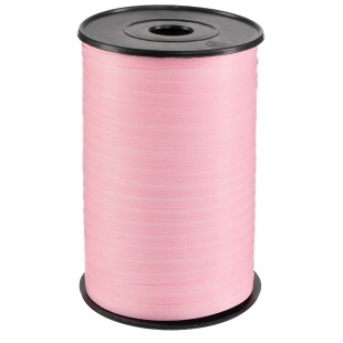 Лента полипропиленовая (0,5 см*500 м) Пудровый/Белый, 1 шт.