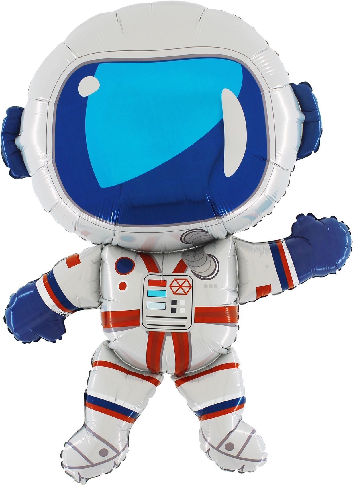 Шар (14''/36 см) Мини-фигура, Космонавт, 1 шт.