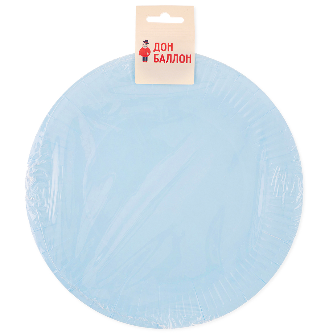 Тарелки (9''/23 см) Мастхэв, Голубой, 6 шт.