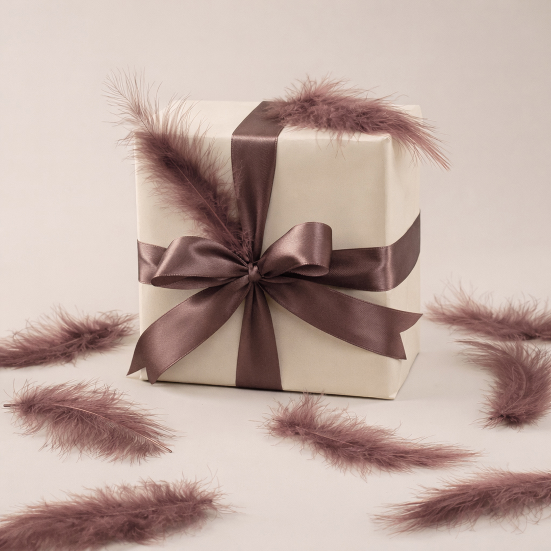 Перья, Премиум, Ретро Какао, 12-15 см, 30 шт.