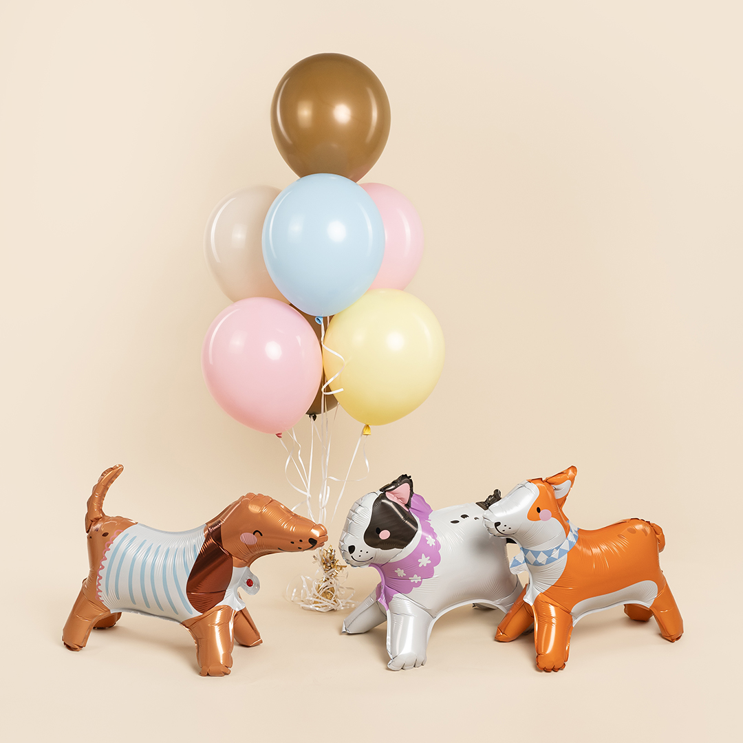 Шар 3D (24''/61 см) Фигура, Таксик в свитере, 1 шт.