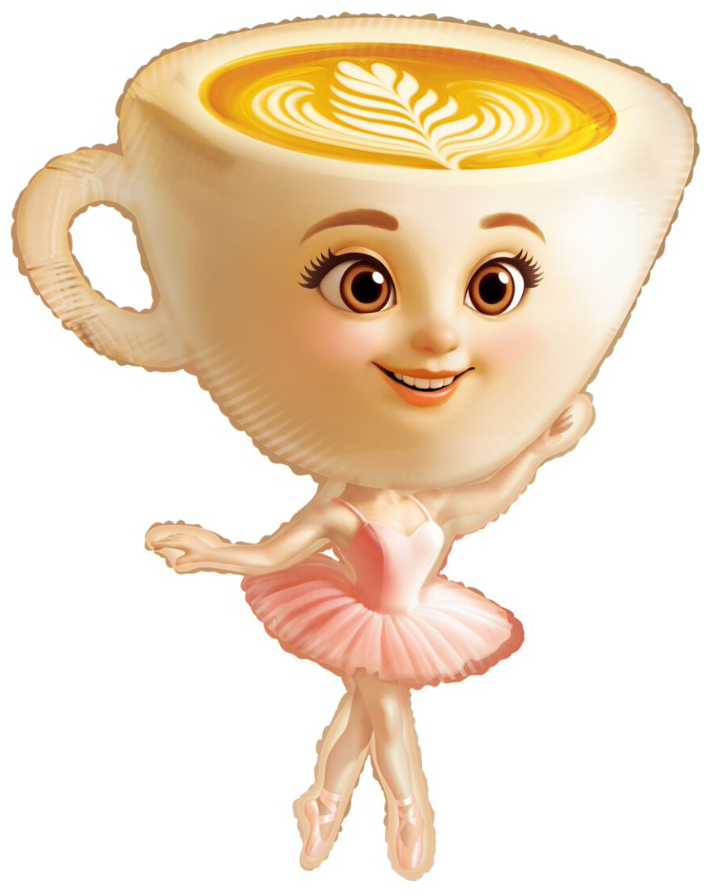 Шар (36''/91 см) Фигура, Балерина, 1 шт.