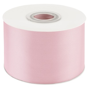 Лента атласная (5 см*22,85 м) Нежно-розовый, 1 шт.