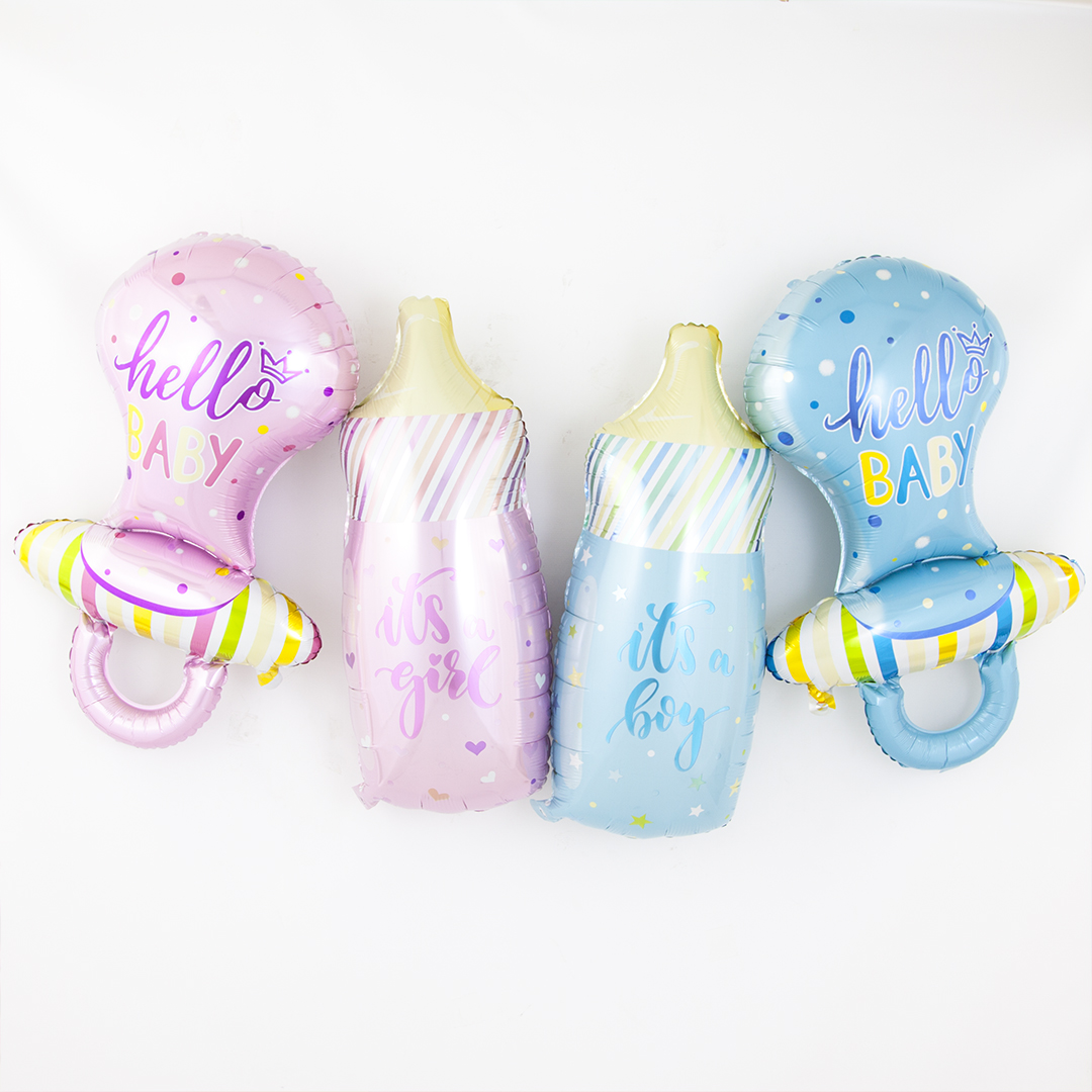 Шар (39''/99 см) Фигура, Соска Пустышка для девочки, Розовый, 1 шт.