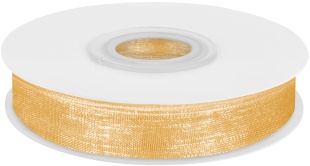 Лента органза (1,2 см*22,85 м) Золото, 1 шт.