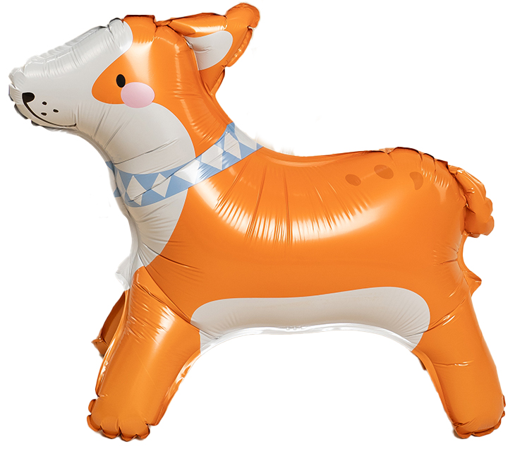 Шар (22''/56 см) Фигура 3D, Корги, 1 шт. в уп.