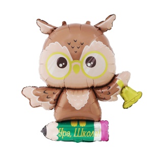 Шар (45''/114 см) Фигура, Мудрая сова, 1 шт. в уп.