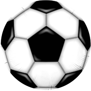 Шар (30''/76 см) Круг, Футбольный мяч, 1 шт. в уп.