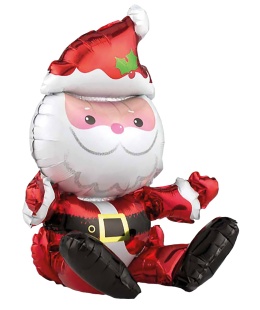 Шар (20''/51 см) Фигура 3D, Дед Мороз, 1 шт. в уп.