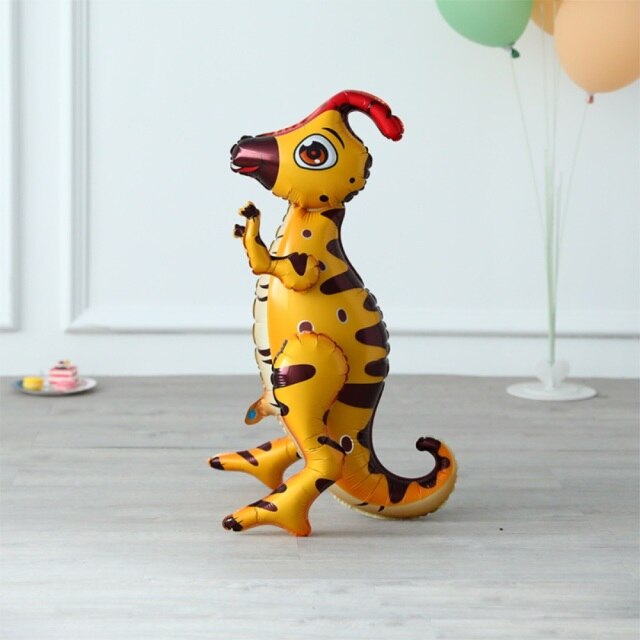 Шар 3D (26''/66 см) Фигура, Динозавр Гадрозавр, Светло-коричневый, 1 шт. в уп.