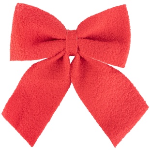 Декоративный бант Праздничный велюр, Красный, 30*33 см, 1 шт. в упак. 
