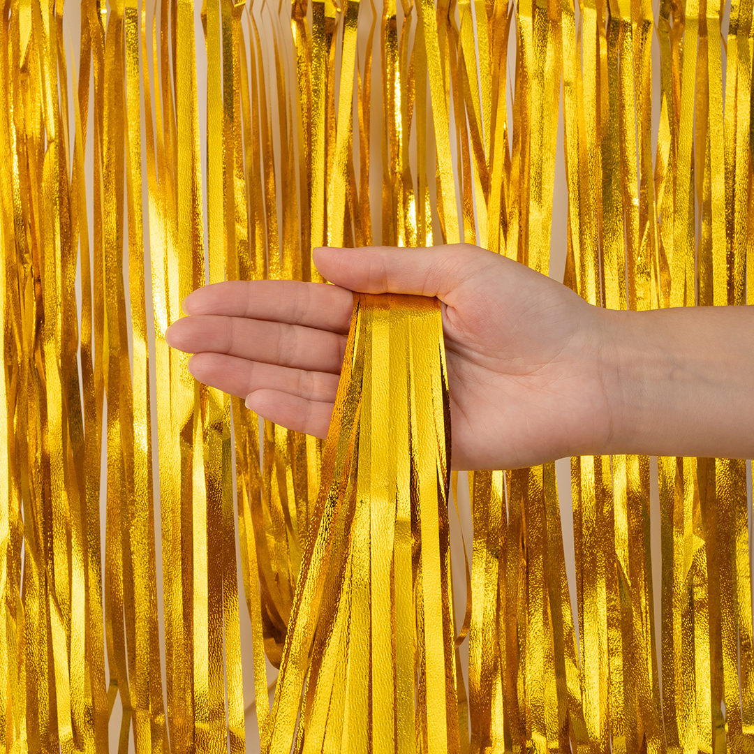 Занавес Дождик Фактурный, Золото, 100*200 см, 1 шт.