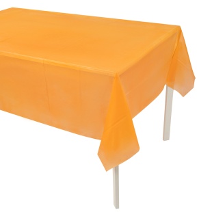 Скатерть одноразовая, Мастхэв, Оранжевый, 137*274 см, 1 шт.