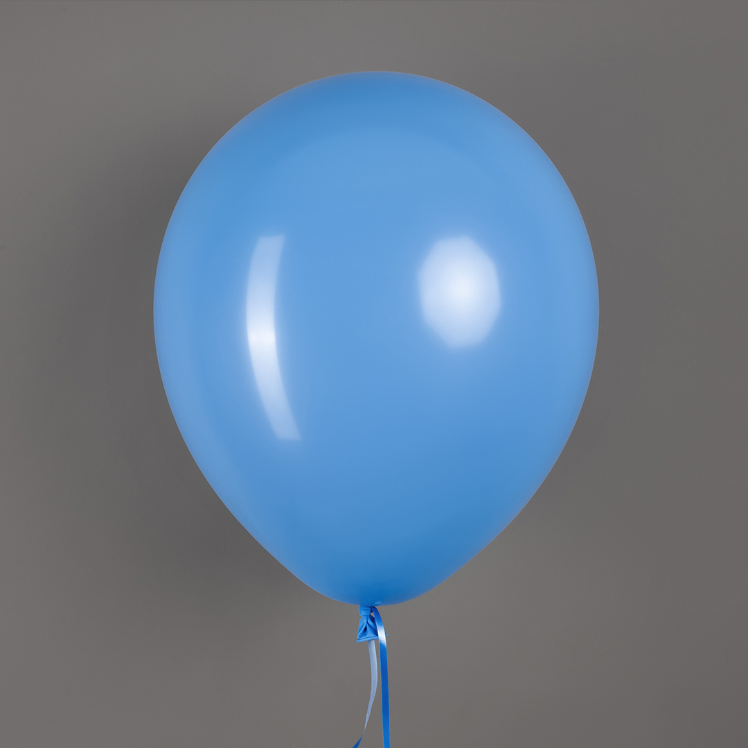Шар (12''/30 см), Голубой, пастель, 100 шт.