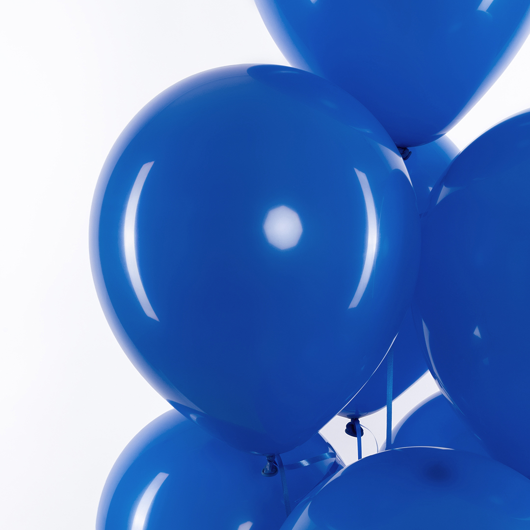 Шар (12''/30 см), Синий, пастель, 100 шт.
