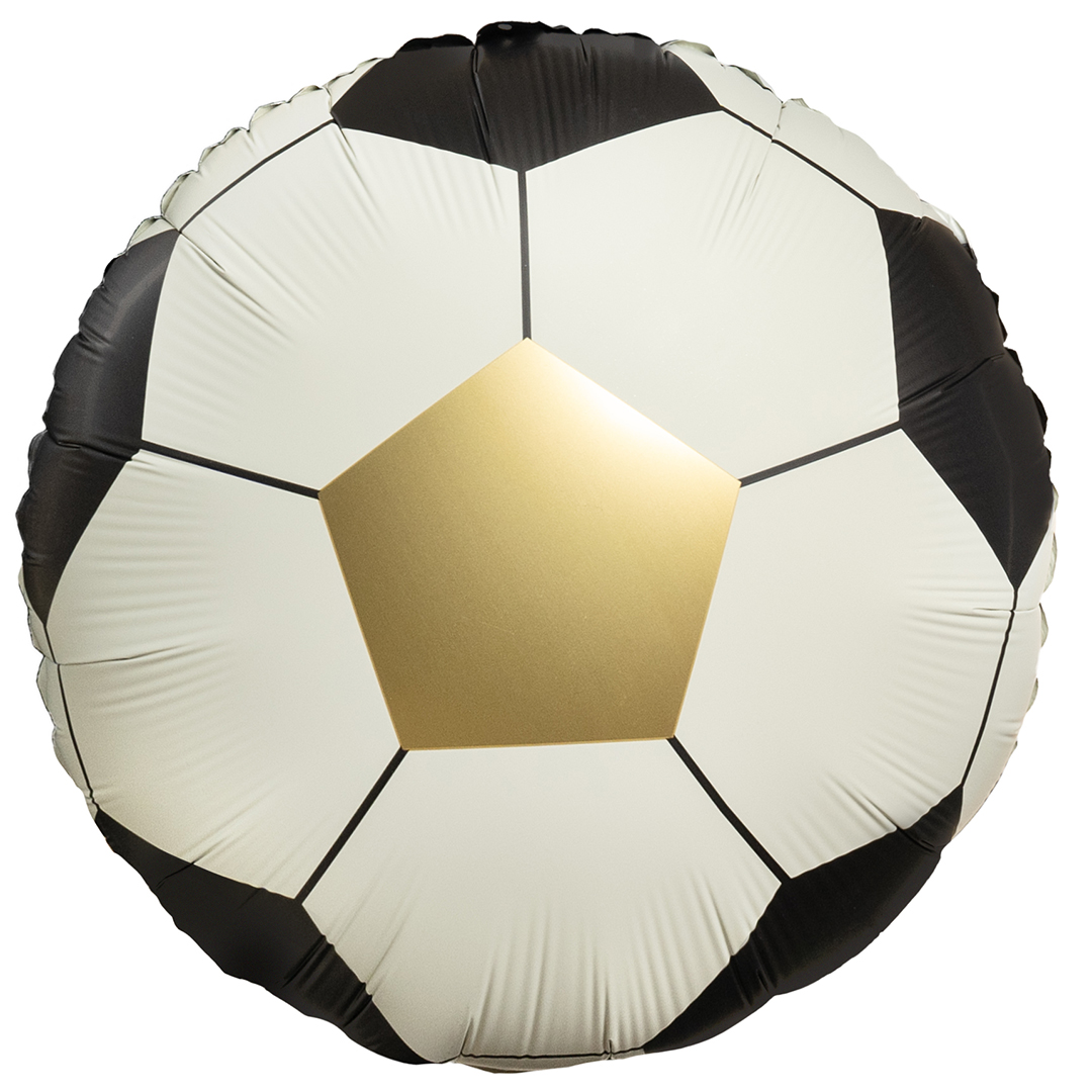 Шар (18''/46 см) Круг, Футбольный мяч, Сатин, 1 шт.